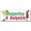 Signmission MARGARITA & DAIQUIRIS DECAL sticker frozen drinks bar banana strawberry, D-12 Margarita & Daiquiris D-12 Margarita & Daiquiris